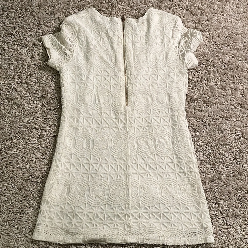 Lulu’s Love You For Eternity White Lace Shift Dress - Picture 4 of 5